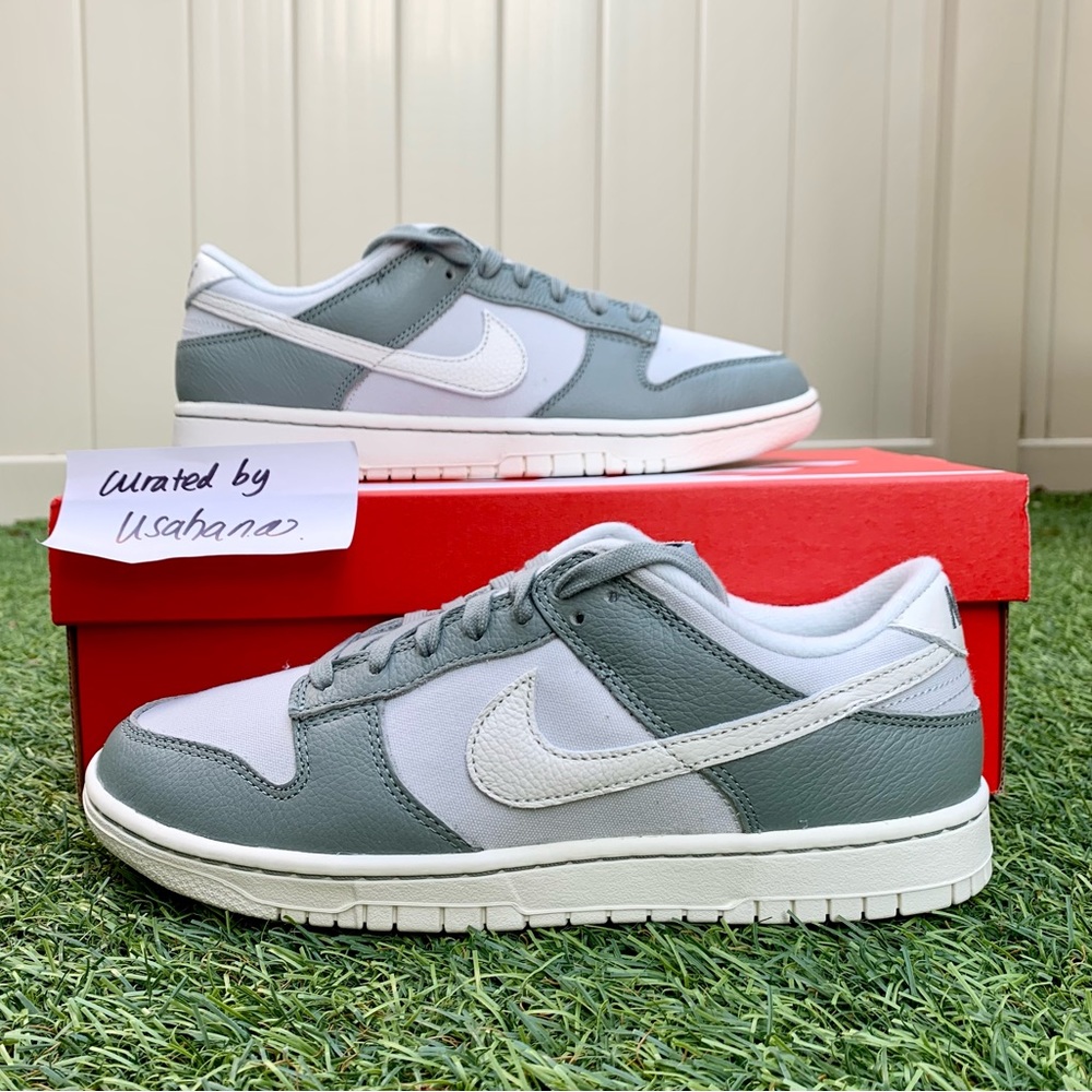 Nike Dunk low Mica Green white shoes - Picture 2 of 6